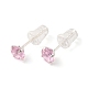 aretes con circonitas cúbicas y diamantes(STER-M105-01B-S)-3