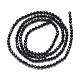 Brins de perles de spinelle noir naturel(X-G-S152-01-2mm)-2