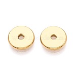 304 Stainless Steel Spacer Beads, Disc, Real 14K Gold Plated, 10x1.8mm, Hole: 2mm(STAS-N123-06C-G)