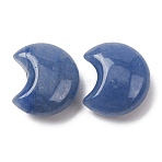 Natural Blue Aventurine Beads, Dyed & Heated, Crescent Moon, 16.5x14x8mm, Hole: 1.2mm(G-Z156-A06)