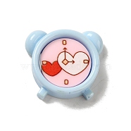 Sleeping Theme Opaque Resin Decoden Cabochons, Clock, 22x24x7mm(CRES-L043-A02)