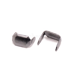 Bras Claps, for Belt, Bag Replacement Accessories, Rectangle, Gunmetal, 5x8x7mm(KK-WH0044-10B)