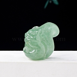 Natural Green Aventurine Squirrel Display Decorations, Energy Stone Ornaments, 30x30mm(G-PW0007-008C)