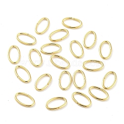 304 Stainless Steel Jump Rings, Closed Jump Rings, Oval, Real 18K Gold Plated, 6x10x1mm, Inner Diameter: 4x8mm(STAS-F221-46W-G)