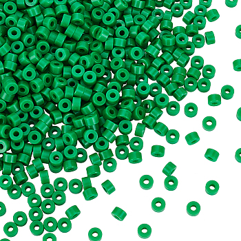100Pcs Plastic Sleeve Ring, Flat Round, for Nail Polisher Machine, Green, 0.75x0.45cm