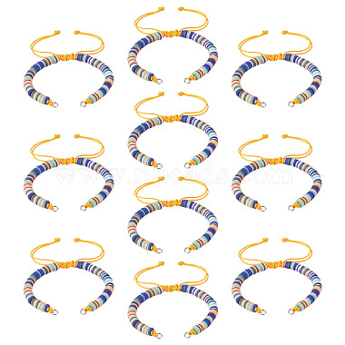Handmade Polymer Clay Bead Bracelets Making(AJEW-TAC00107)-2