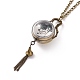 Ronde en alliage de montre de poche collier pendentif en quartz(X-WACH-N011-07A)-3