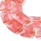 Cherry Quartz Glass Beads Strands(G-F839-A29-01)-4