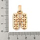 Brass Micro Pave Clear Cubic Zirconia Pendants(KK-B099-01G-H)-3