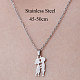 Non-Tarnish 201 Stainless Steel Lovers Pendant Necklace(NJEW-OY001-05)-3