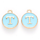 Golden Plated Alloy Enamel Charms(X-ENAM-S118-04T)-1