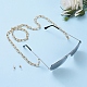 Clip de papel de aluminio cadenas gafas cordón para el cuello(AJEW-EH00027-01)-4