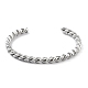 304 bracelets manchette en acier inoxydable pour femmes(BJEW-M310-01P)-2