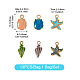 13Pcs Alloy Enamel Pendants(ENAM-TADJ0001-02)-4