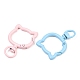 Spray Painted Alloy Swivel Snap Hook Clasps(FIND-T073-02M)-2