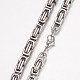 201 Stainless Steel Byzantine Chain Bracelets(BJEW-K134-01P-6mm)-2