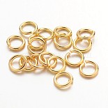 Golden Ring Brass Close but Unsoldered Jump Rings(X-JRC6MM-G)