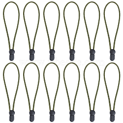 Nylon Walking Stick Wrist Straps, Wrist Loop for Walking Crutch, Cane Ropes for Elderly, with Plastic Finding, Dark Olive Green, 200mm(FIND-WH0139-211B)