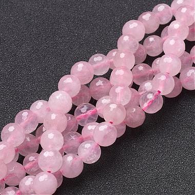 8mm Pink Round Rose Quartz Beads