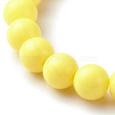 Bracelet extensible en perles acryliques opaques pour enfant(BJEW-JB06587)-7
