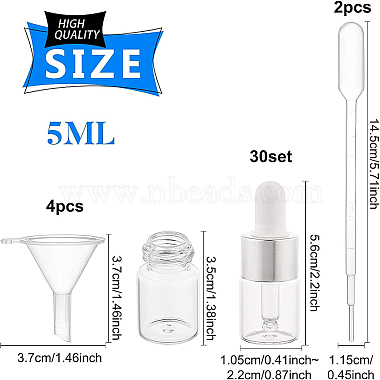 kit de bricolaje de frascos cuentagotas de vidrio de 5ml(DIY-BC0003-09B)-2