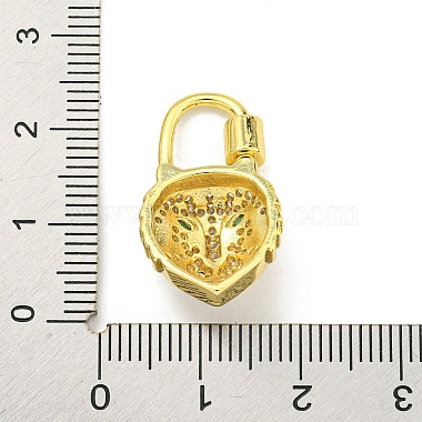 Brass Micro Pave Cubic Zirconia Pendants(KK-K354-15G)-3