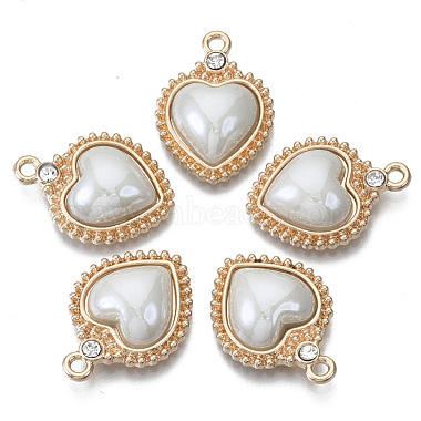 Light Gold Gainsboro Heart Porcelain Pendants