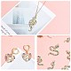 16 Pieces Alloy Snake Charms Pendant Cubic Zirconia Snake Charm Animal Pendant Mixed Color for Jewelry Necklace Earring Making Crafts(JX732A)-5