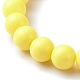 Opaque Acrylic Beads Stretch Bracelet for Kid(BJEW-JB06587)-7