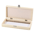 1Pc Iron Wood Storage Boxes, Specimen Section Storage Boxes, Rectangle, Moccasin, 23x10.6x3.5cm(CON-CA0001-031)