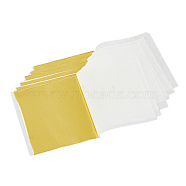 Foil Paper, For Imitation Gold Foil Gilding Flakes Making, for Nail Art, Resin Craft, Jewelry Making, Painting, Rectangle, Gold, 85x80mm(DIY-WH0502-64)