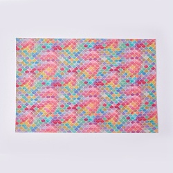 Imitation PU Leather, Garment Accessories, Rectangle, Colorful, 30.3x20.3x0.05cm(DIY-WH0143-82L)