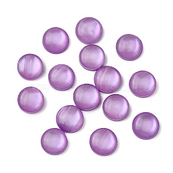 Resin Decoden Cabochons, Half Round, Violet, 8x3mm(CRES-B021-15B-04)