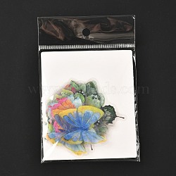 40Pcs 20 Styles PET Adhesive Waterproof Stickers Set, for DIY Scrapbook Tumbler Decor , Butterfly Pattern, 2.5~5.6x4~6.3x0.015cm, 40pcs/bag(DIY-K032-50B)