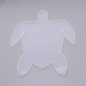 Sea Turtle Tray Silicone Molds, Resin Casting Molds, For UV Resin, Epoxy Resin Craft Making, White, 310x267x11mm, Inner Diameter: 306x263mm