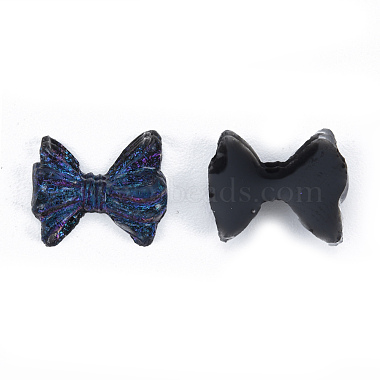 Prussian Blue Bowknot Resin Cabochons