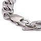 Tarnish Resistant Unisex 304 Stainless Steel Cuban Chain Necklaces(NJEW-JN03489-02)-3