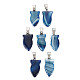 Natural Banded Agate/Striped Agate Pendants(G-N326-128-A06)-1