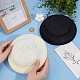 Imitation Hemp Round Fascinator Hat Base for Millinery(AJEW-WH0472-45B-01)-3