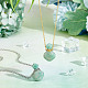 Unicraftale 2 pcs 2 couleurs losange naturel amazonite pendentifs de bouteille de parfum(G-UN0001-19B)-5