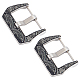 Unicraftale 2 Sets Tibetan Style 304 Stainless Steel Watch Band Clasps(STAS-UN0039-87A)-1