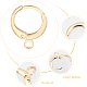 Elite 30Pcs Brass Huggie Hoop Earring Findings(KK-PH0002-85)-6