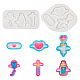 Pandahall 2Pcs 2 Style Medical Theme DIY Pendant Silicone Molds(DIY-TA0005-23)-1