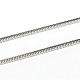 3.28 Feet 304 Stainless Steel Square Snake Chains(X-CHS-L001-165-1.2mm)-1