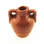 Mini Earthen Jar, for Dollhouse Accessories, Pretending Prop Decorations, Chocolate, 28.5x25x22.5mm