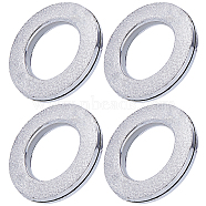 Plastic Curtain Rings, for Most Curtains Decoration, Silver, 72x10.5mm, Inner Diameter: 43mm(AJEW-WH0368-39B)