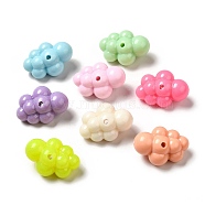 Macaron Color Opaque Acrylic Beads, Cloud, Mixed Color, 32.5x22.5x17mm, Hole: 3mm, about 106pcs/500g(MACR-J122-08B)