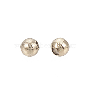 Brass Spacer Beads, Round, Coffee Golden, 3mm, Hole: 1mm(KK-T029-161LG)