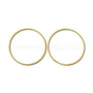 Brass Linking Rings, Flat Ring, Raw(Unplated), 25x0.7mm, Inner Diameter: 23.5mm(KK-B085-12C-07)