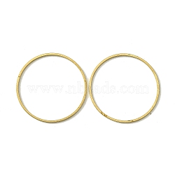 Brass Linking Rings, Flat Ring, Raw(Unplated), 25x0.7mm, Inner Diameter: 23.5mm(KK-B085-12C-07)